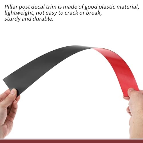 Door Pillar Window Trim Anti Scratch Sticker Pillar Posts Door Gloss Black