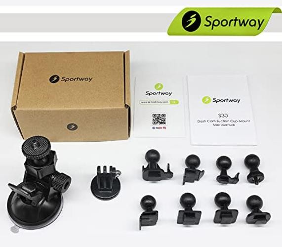 S30 Dash Cam Suction Mount (2nd Gen) with 10pcs Joints for REXING,Z-Edge,Old
