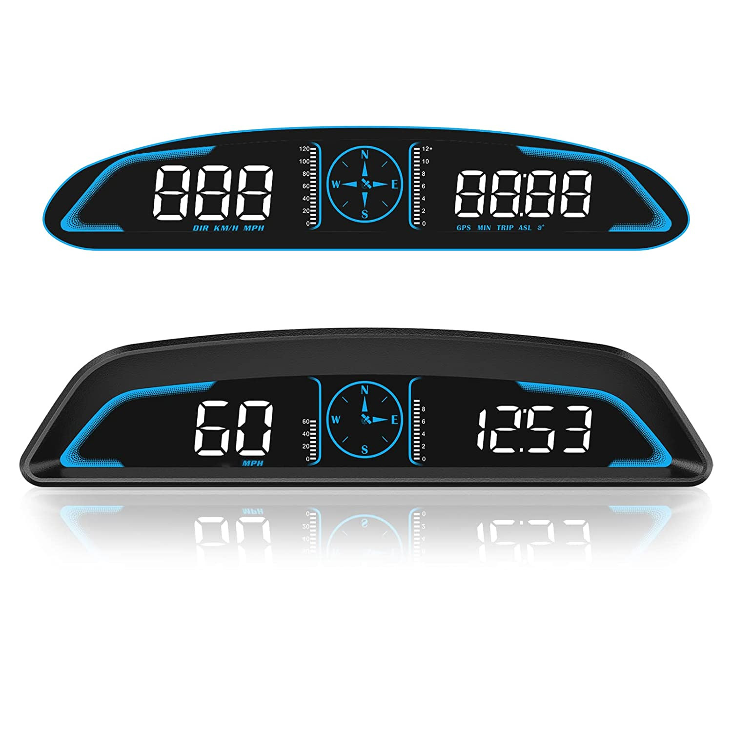 Digital GPS Speedometer Universal Heads up Display for Car 5.5 Inch Large LCD Di