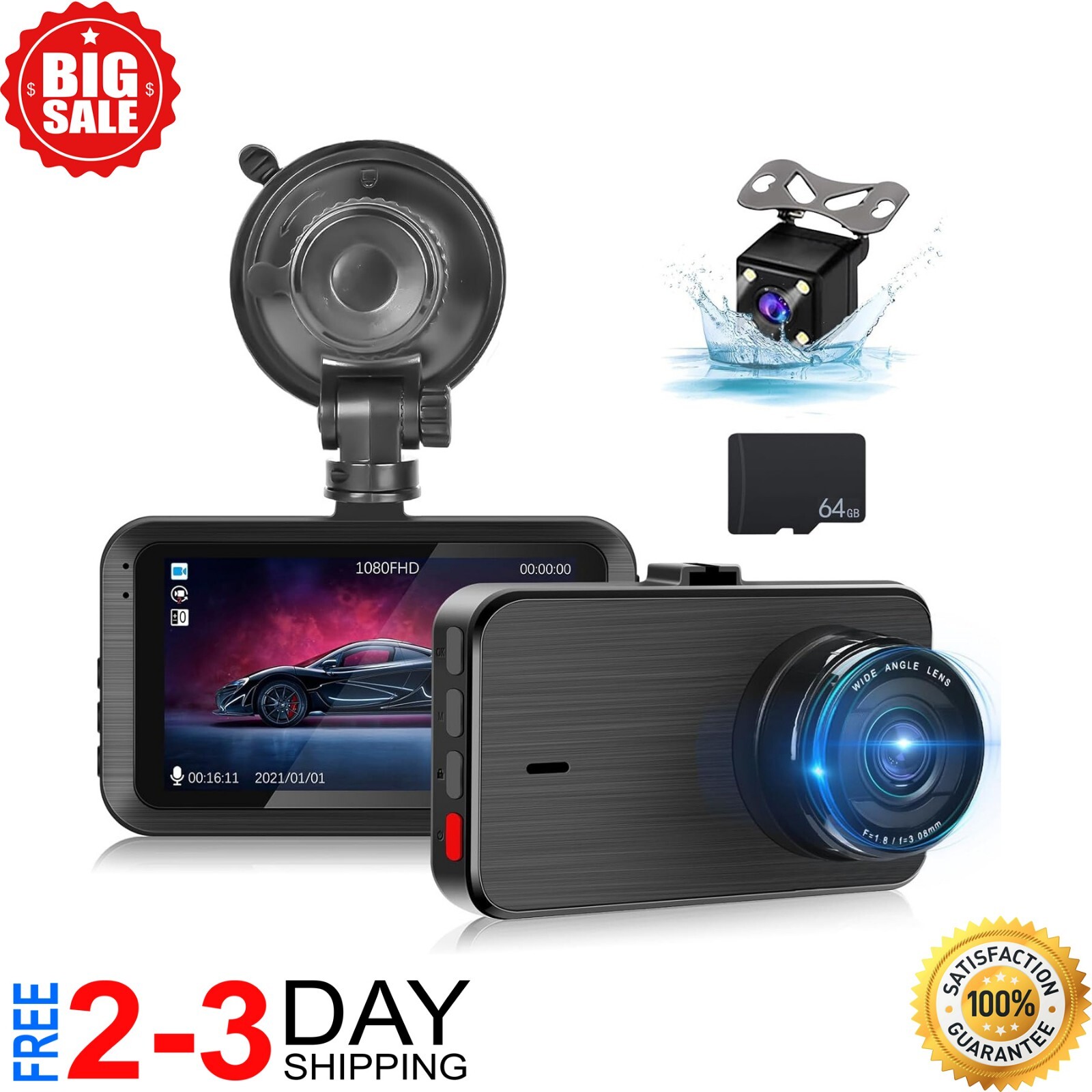 Semi Truck Dash Cam Best Rated Large Big Truck Trucker Uber Lyft,High Quality #1