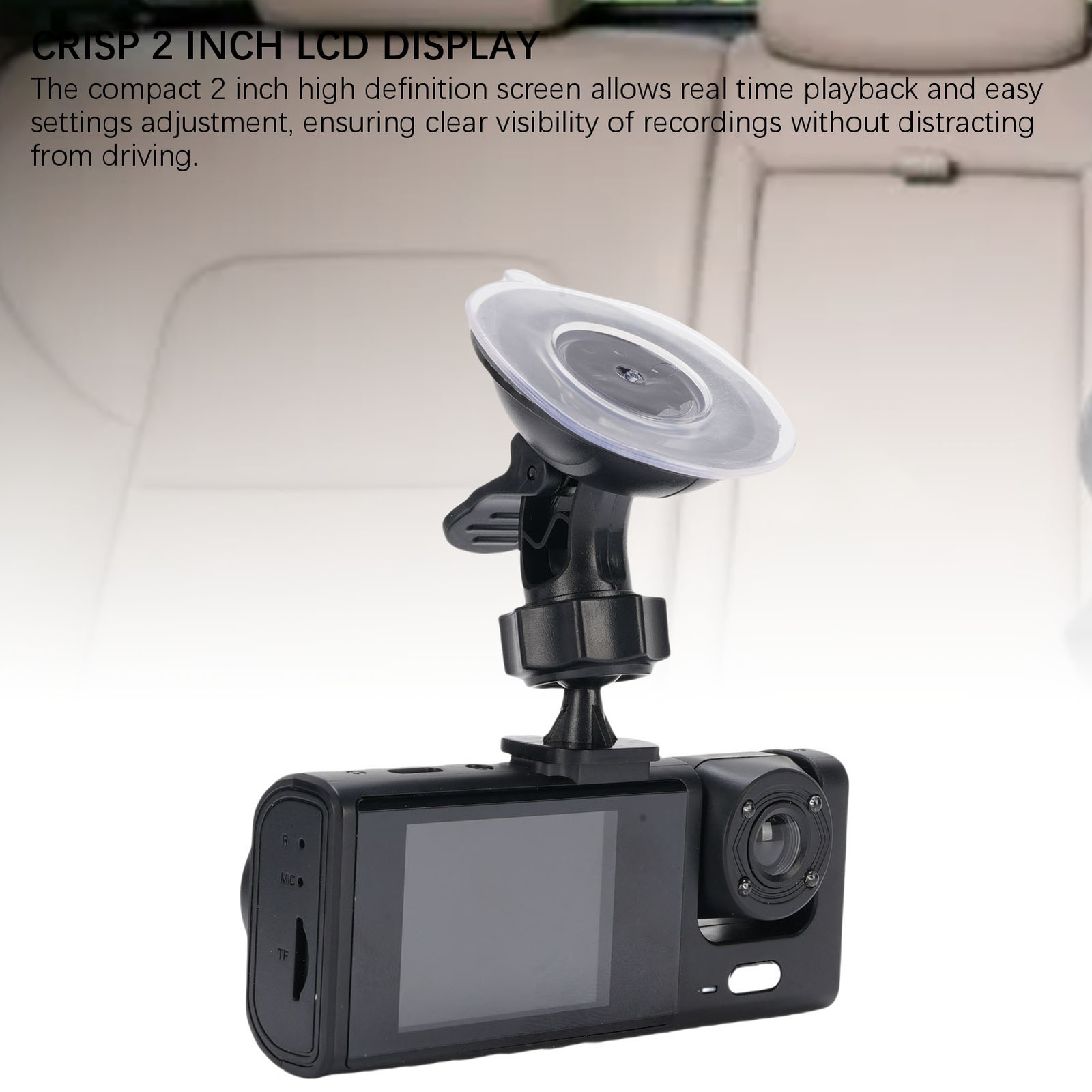 Car Driving Recorder 170 Degree Wide Angle 3 Lenses Car Dash Cam With 32GB