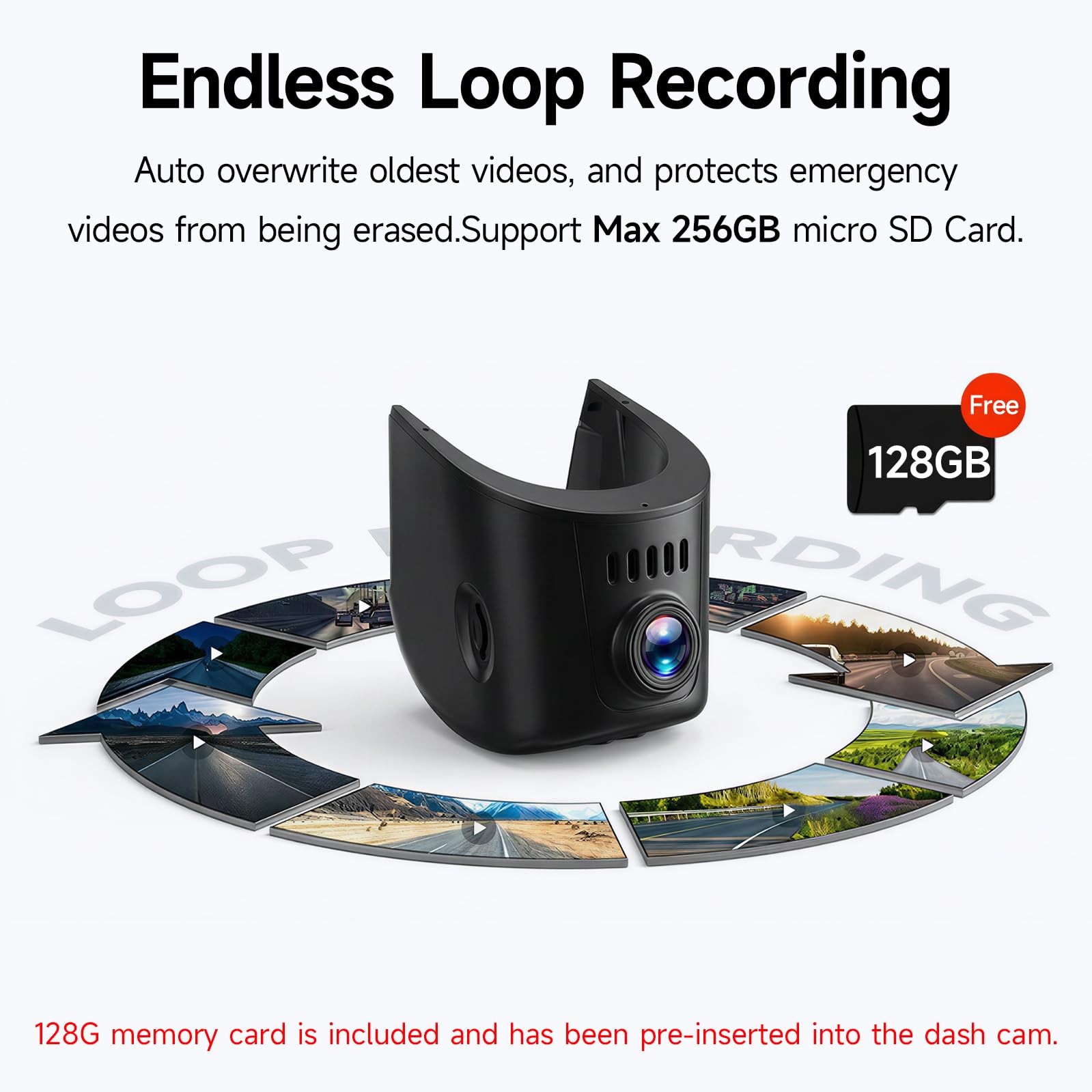 Leadfan 4K+1080P Dash Cam Front and Rear for Audi 2019-2026 Q3 Q5 Q6 Q7 Q8,A3…