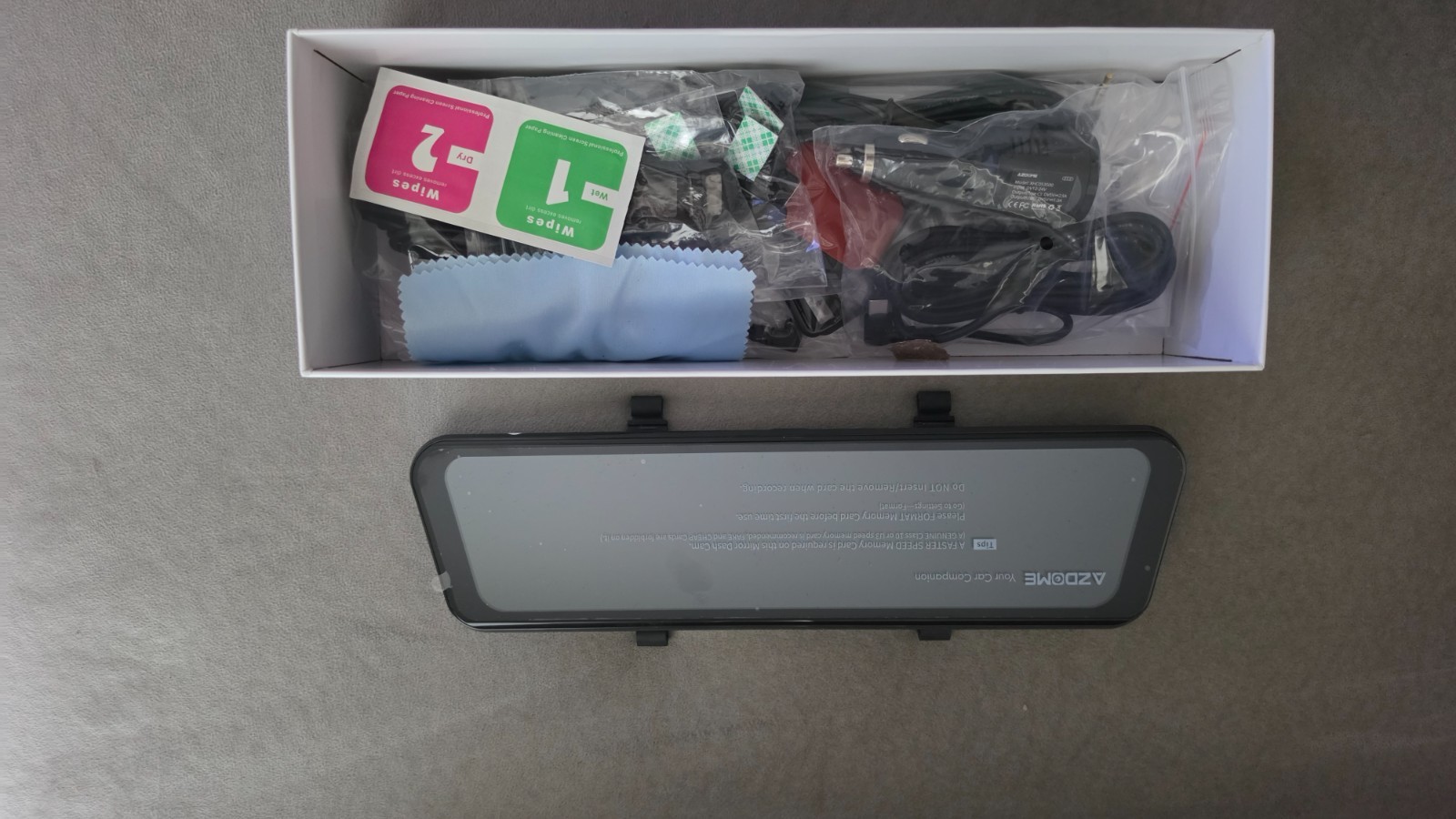 AZDOME PG17 11.8” 1080P Mirror Dash Cam W/GPS