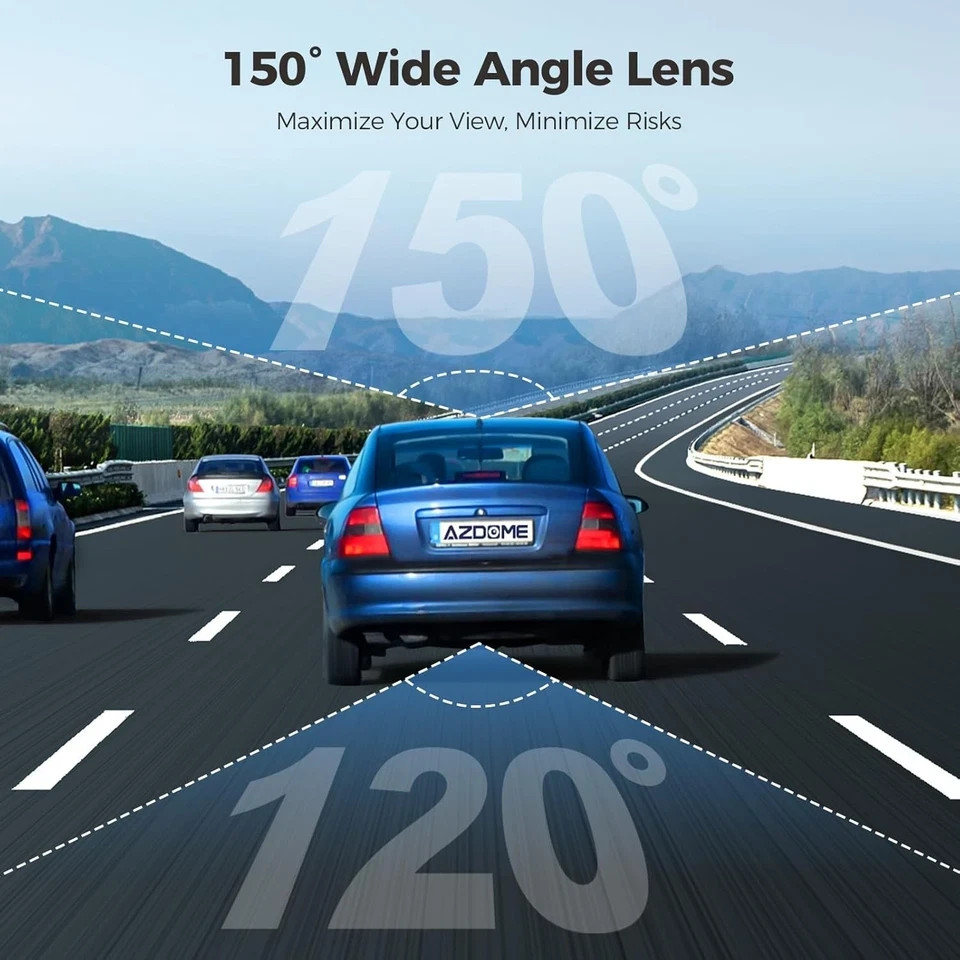 AZDOME M01 Pro 2CH Dash Cam 1080P with ADAS 3″ Screen 24H Parking Mode 🔥New🔥