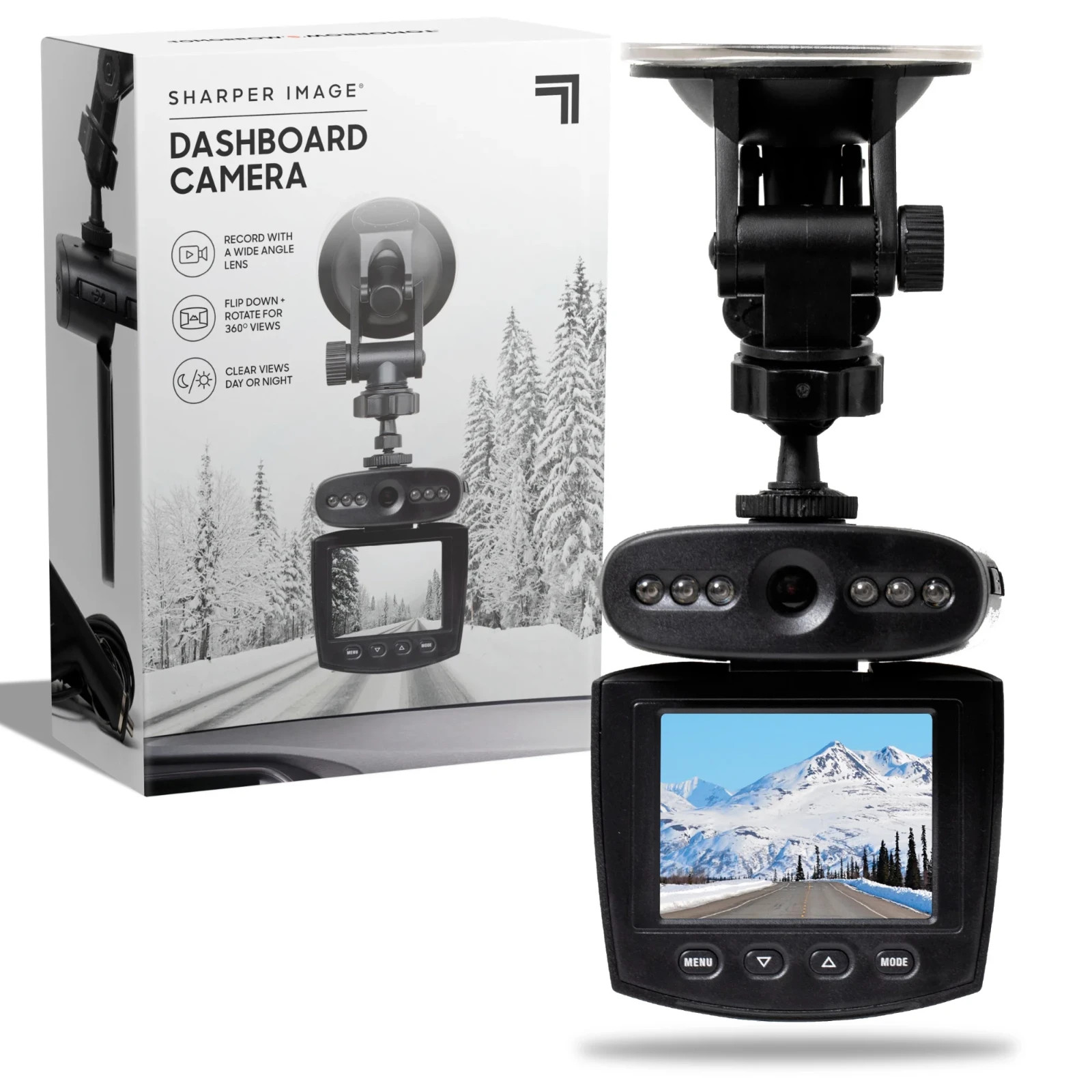 New 2019 Sharper Image Dashboard Camera 720P Rotate For 360 Degree & 4GB Card