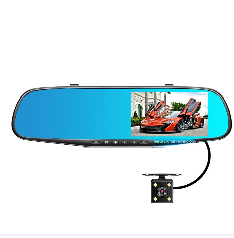 4.3-inch Dash Cam dual lens front and rear dual recording 1080P+32GB