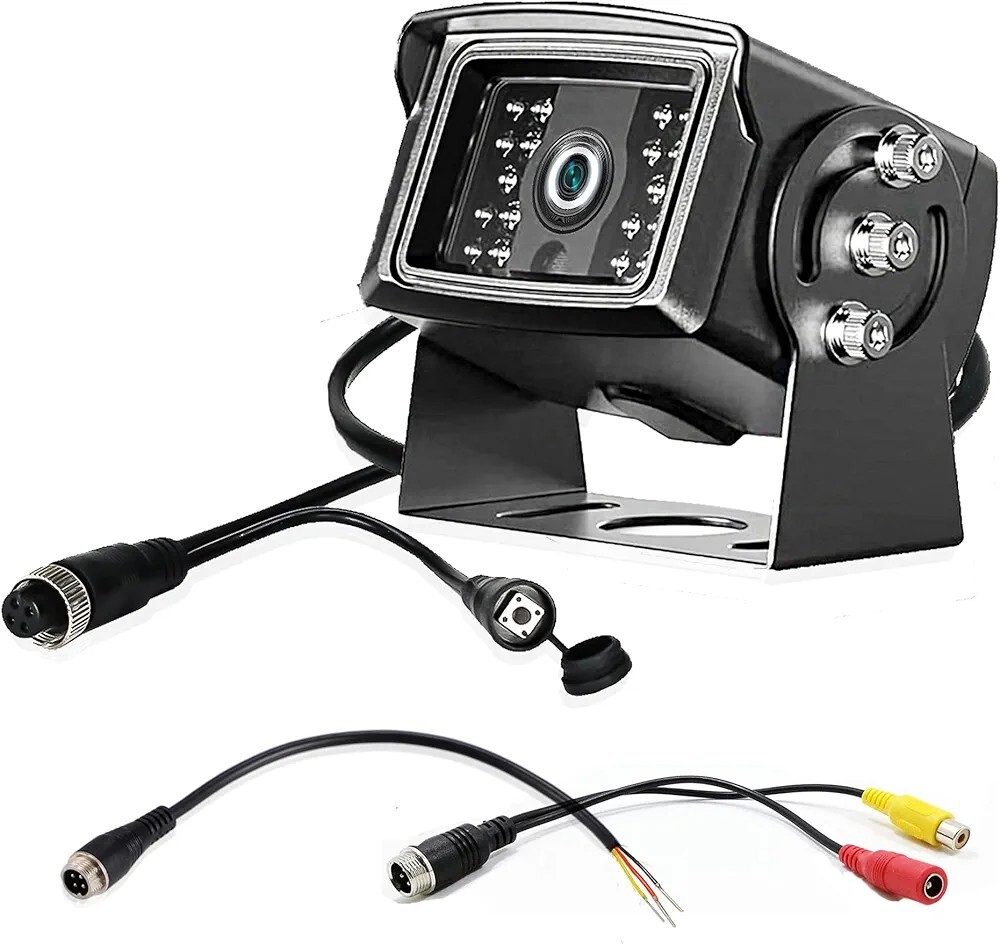 1080P HD RCA & 4 Pin M12 GX12 Night Vision Recreational Vehicle RV Backup Camera