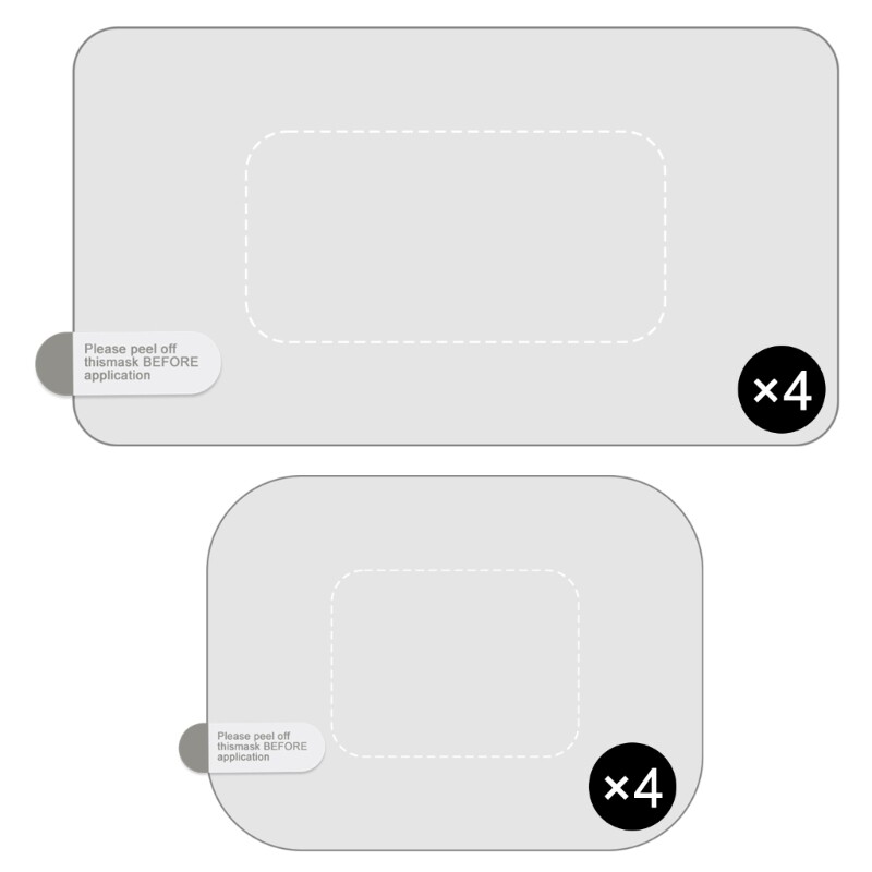 Electrostatic Films For Windshield Mount Dashcam Antifall Clear Adhesive Sticker