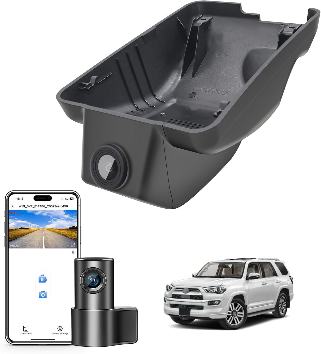 NEW Front 4K & Rear 1080P Dash Cam Custom for Toyota 4Runner 2020-2024 Gen5 N280