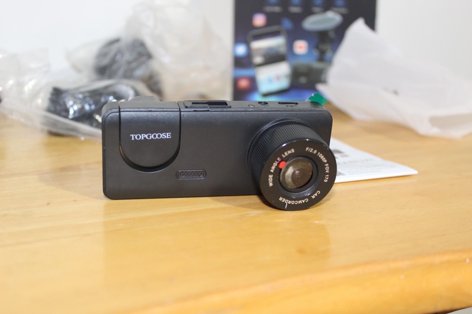 TOPGOOSE 3 Channel Dash Cam