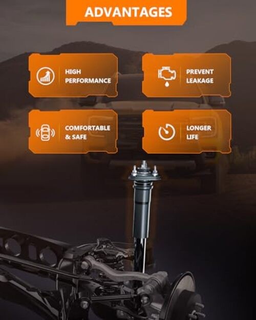 Front Rear Shocks Struts for Chevy 4WD 344266 Front and Rear Shock Absorbers
