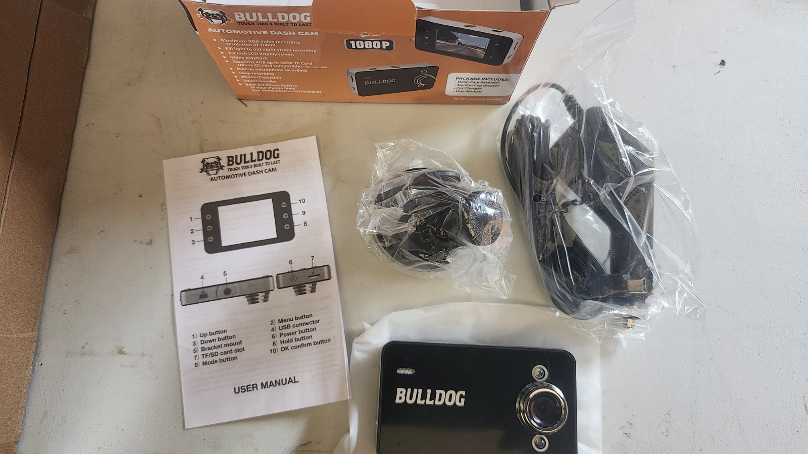 BULLDOG Automotive Dash Cam 1080p