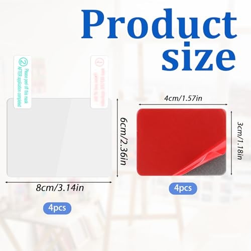 4 Pcs Electrostatic Sticker Mounting Dash Cam 4 Pcs Double-Sided Sticker for