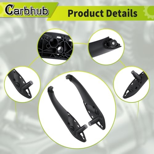 Carbhub Set of 4 Front Rear Left Set Interior Door Pull Handle Armrest Panel