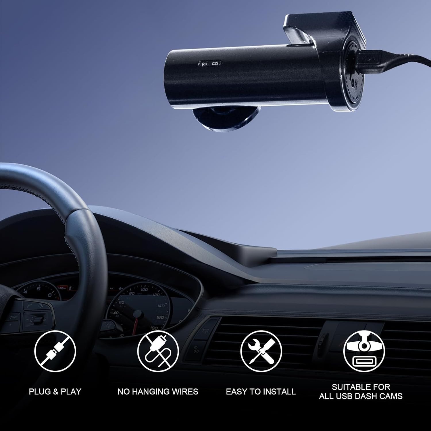 Universal Compatibility Ford Dashcam Power Adapter – Fits Multiple Models