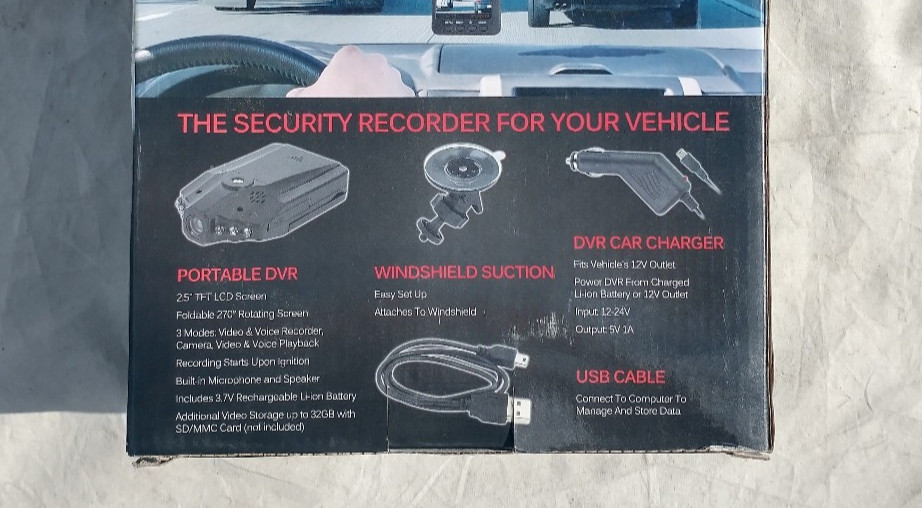 Dash Cam Total Vision Automotive High Definition DVR Records Video Audio (New)