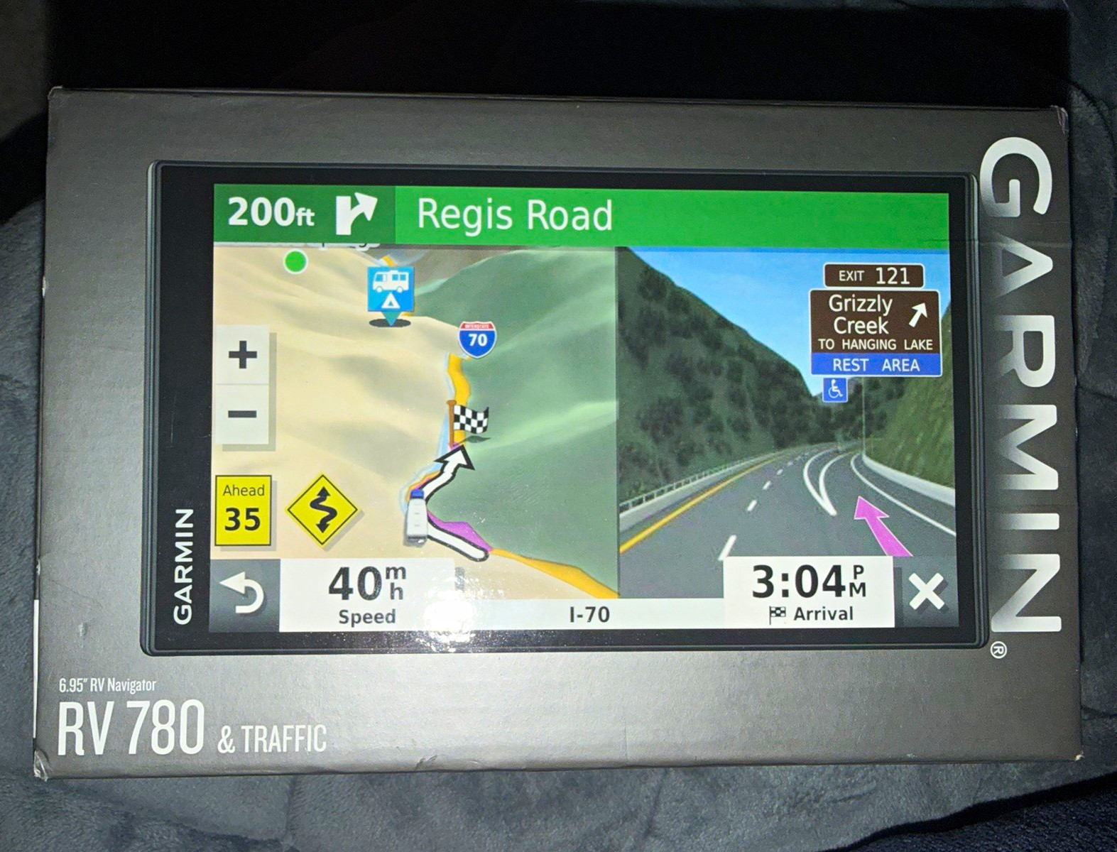 Garmin RV 780 Navigator 6.95″ Color Screen w/ Mount & Vehicle Charger
