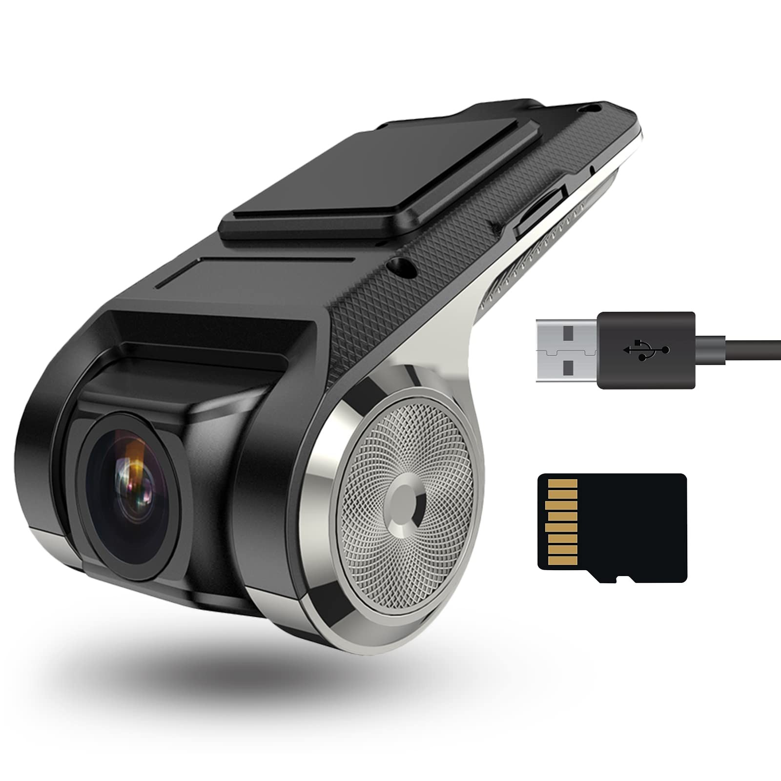 USB DVR On-Dash Camera – Loop Recording Dash Camera for Cars with 32GB SD Car…