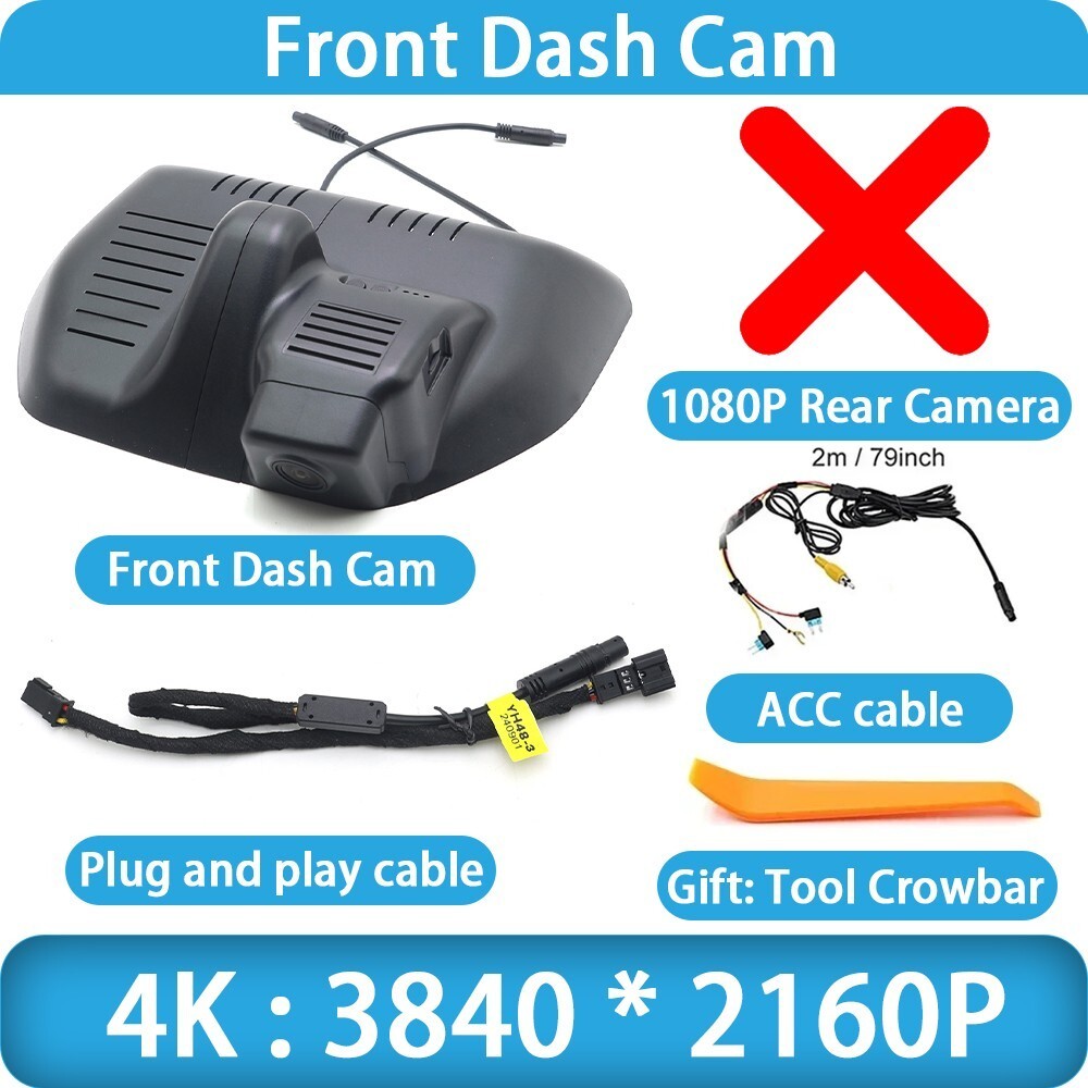4K UHD 2160P Wifi DVR Dash Cam Camera for Trumpchi GAC GS3 Emzoom 2023 2024 2025