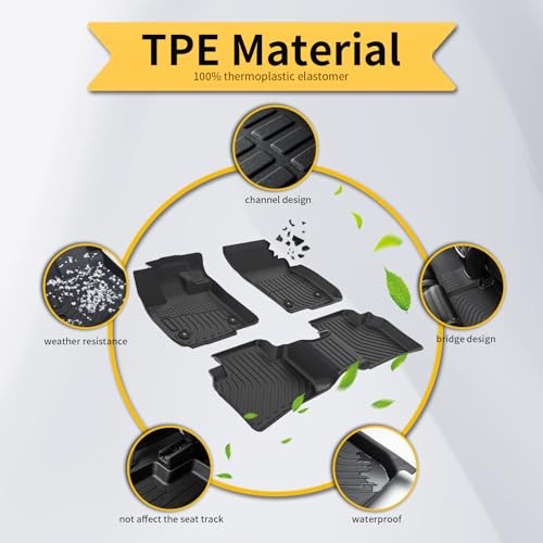 TPE Floor Mats for VW/Volkswagen Jetta 2019-2026 – All Weather Automotive Floor