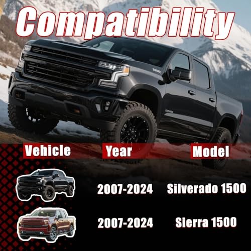 3.5″ Front & 3″ Rear Full Leveling Lift Kit, Compatible 3.5″ Front & 3″Rear