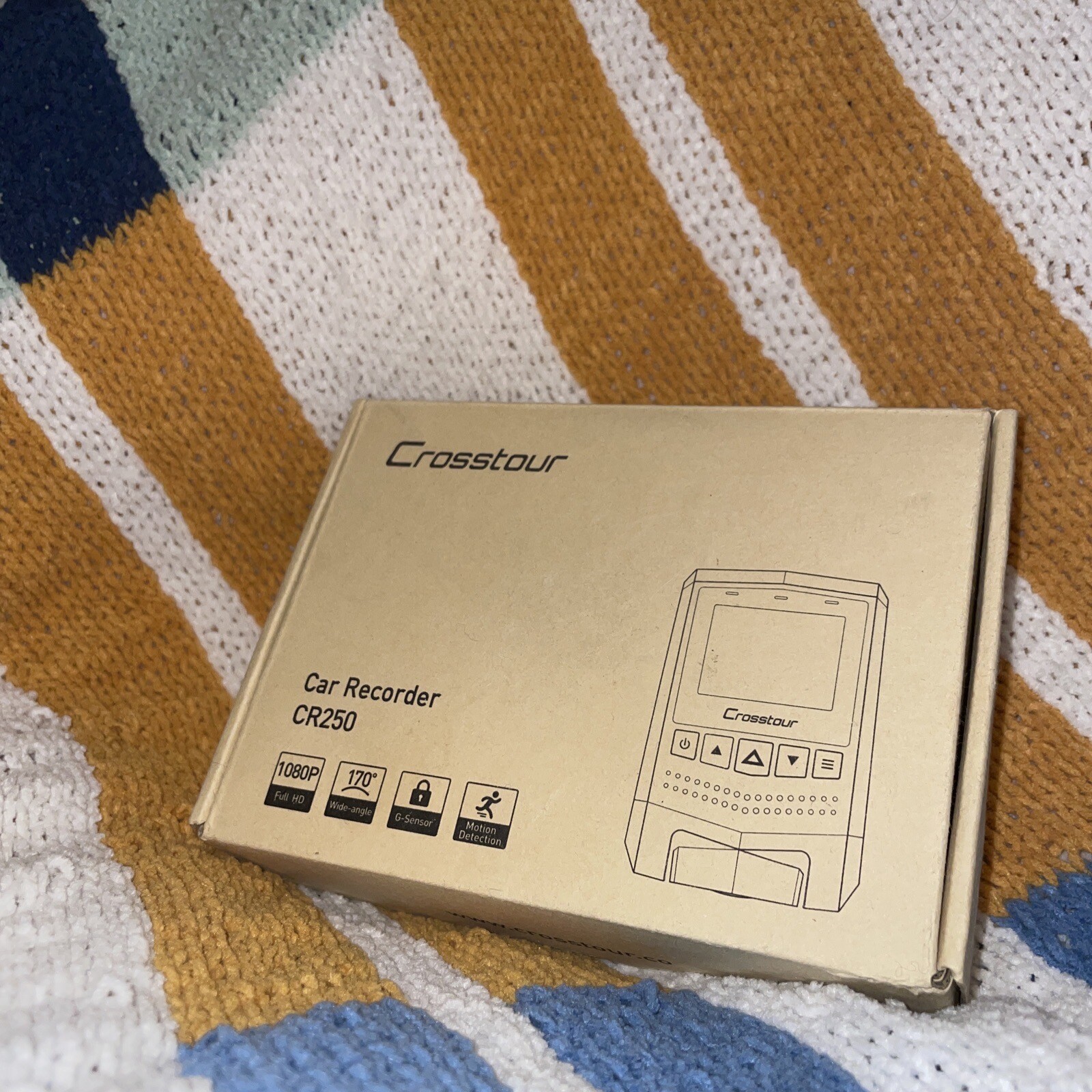 Crosstour Car Recorder CR250 Motion Sensor 1080P Full HD 170 Wide-Angle