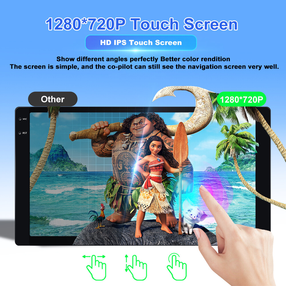 6+128G Apple CarPlay Android auto car radio Head Unit For Toyota Corolla 2015-18