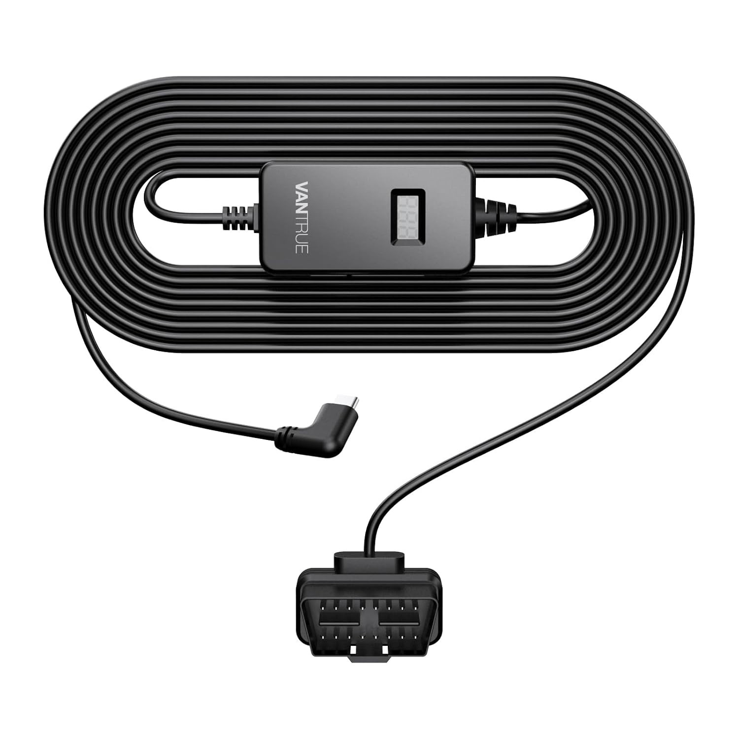 Vantrue 9.8ft OBD Hardwiring Cable for USB-C Dash Cam ,Low Voltage Protection