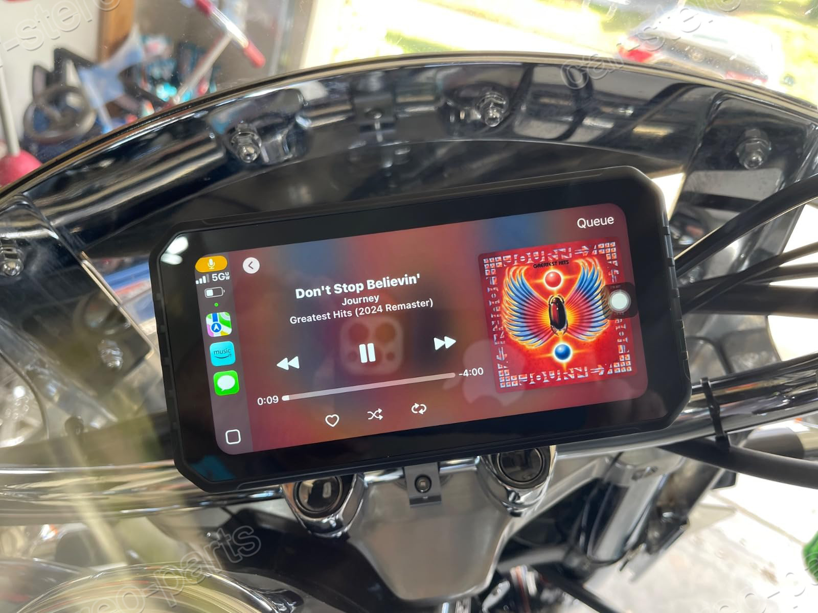 Wireless Motorcycle CarPlay Android Auto 6.3″ Touch Screen GPS Navigation