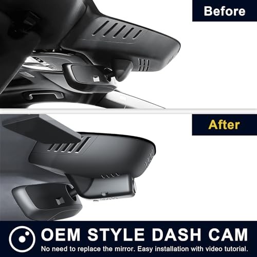 Front 4K & Rear 1080P Dash Cam for Volvo XC60 Model D Front 4K & Rear 1080P