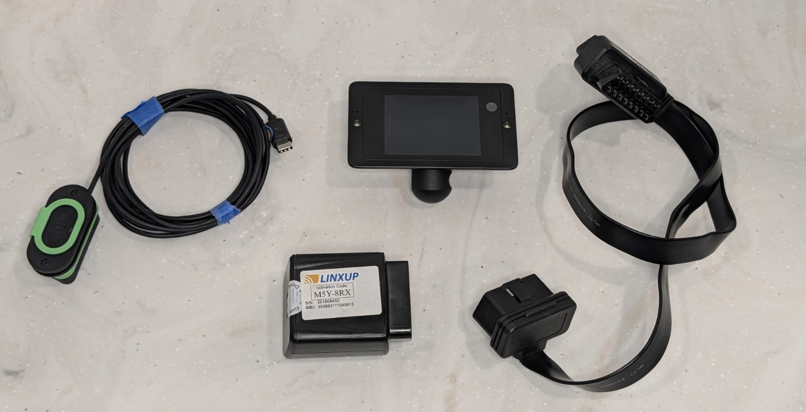 Owlcam 4G LTE Smart Dash Cam Black, Dual HD, Linxup Part **READ**PARTS OR REPAIR