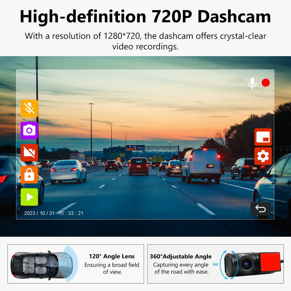 Eonon A100 360° Front USB Dash Camera DVR for Eonon Android Car Stereo Head Unit
