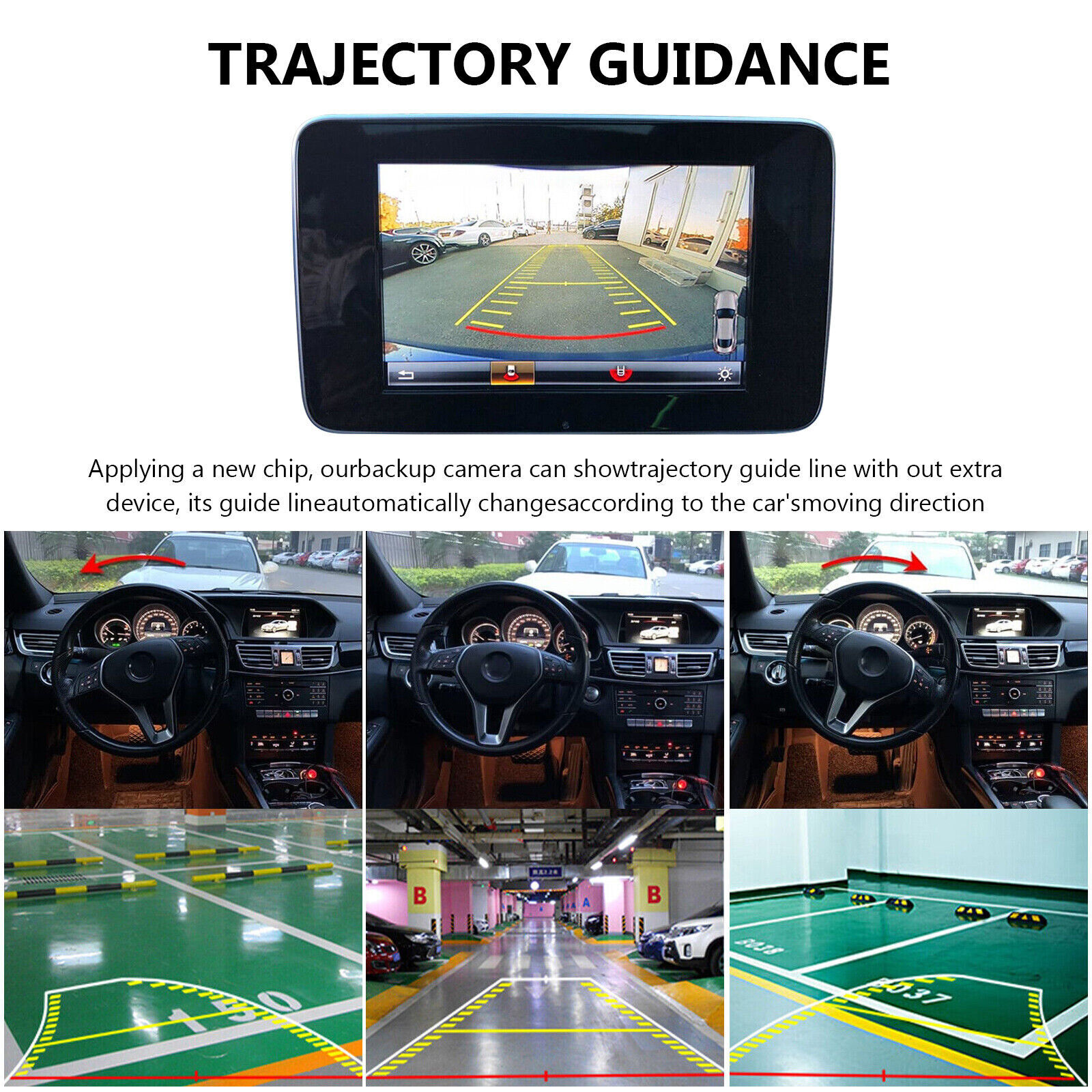 Car Rear View Backup Camera Reverse Parking Waterproof CMOS Night Vision 1080P