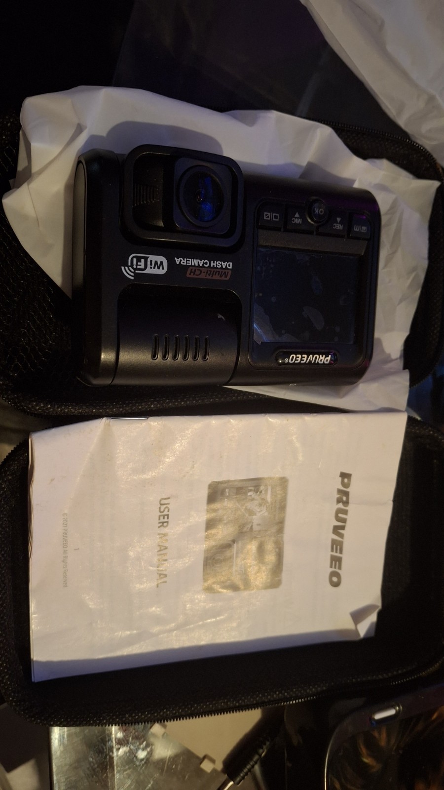 PRUVEEO D30H 2 Channel Dash Cam With Infrared Night Vision & WiFi Dual 1080p
