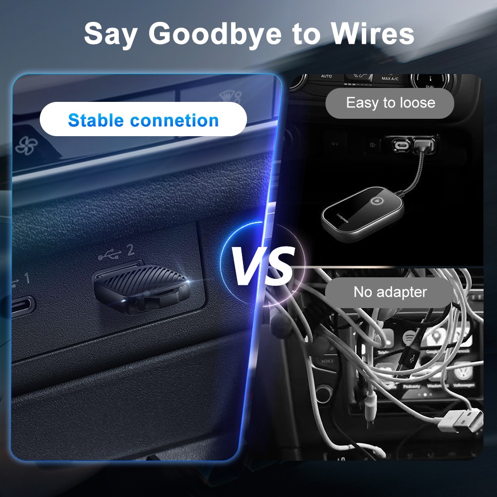 Carplay Wirelss Carplay/Andrroid Adapter for Car with OEM CarPlay/Andrroid Auto