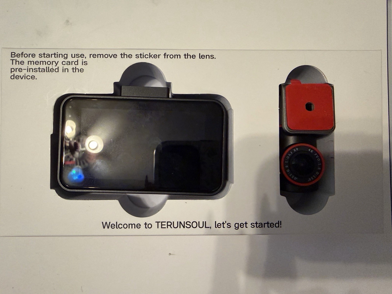 Terunsoul Dash 4K Cam Front and Rear 128GB Card Included, 5.8 GHz WiFi Dash Cam