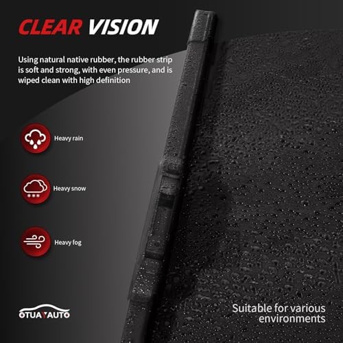 Premium Windshield Wiper Blades Replacement for Nissan Rogue 2014-2023
