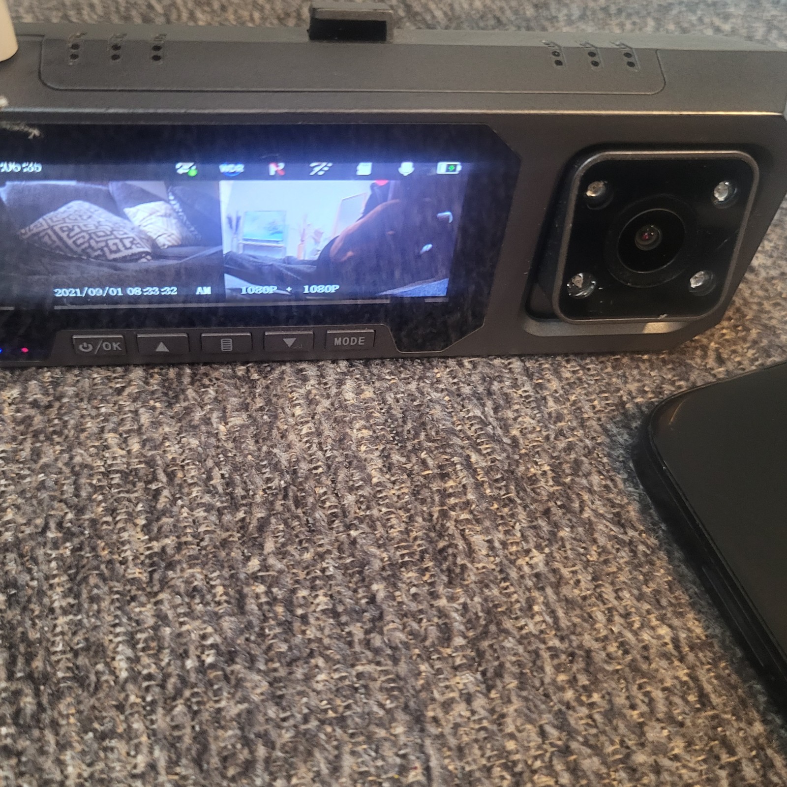 FOCUWAY Dash Cam Car Camera, Untested, For PARTS Or Repair