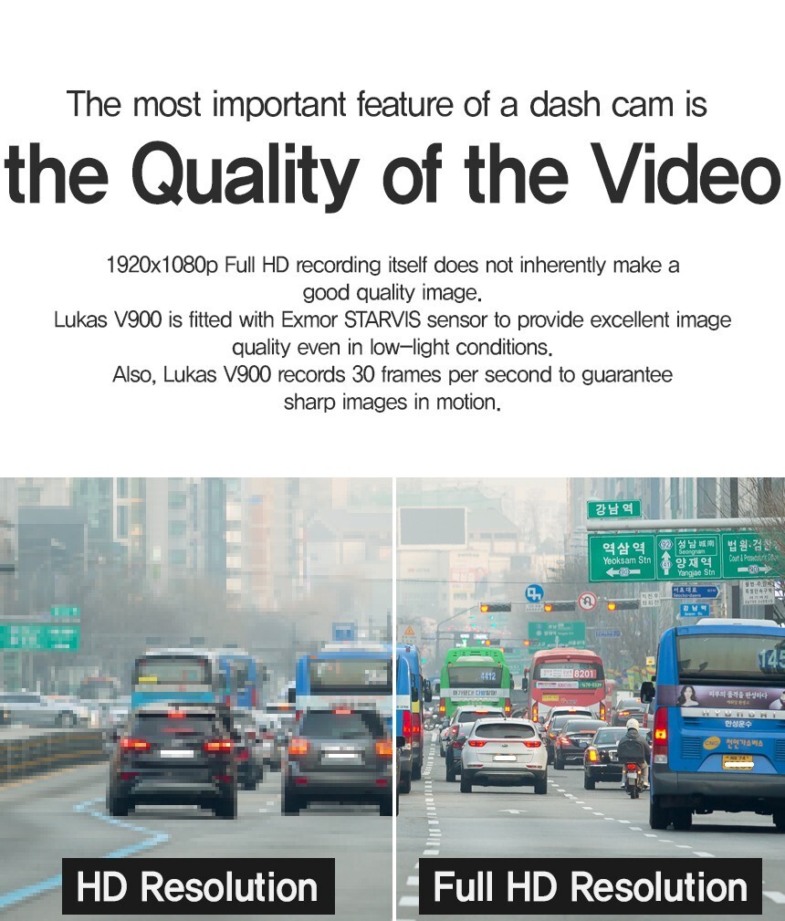 LUKAS QVIA V900-2CH FHD Dashcam – Parking Mode WiFi ADAS GPS 64GB – New