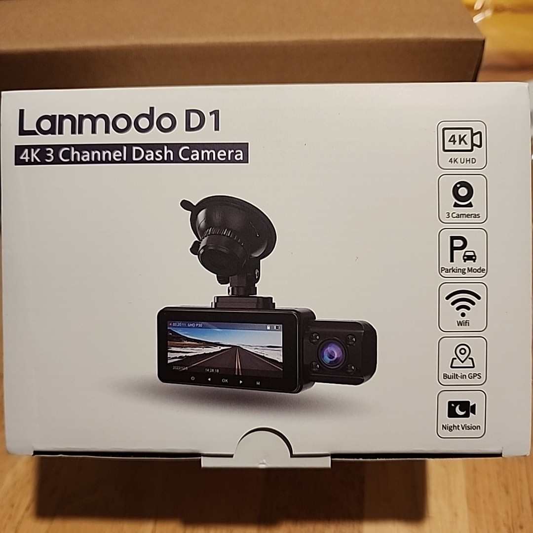 4k 3 Channel Dash Cam 5G WiFi Front Rear Inside Night Vision – Lanmodo D1