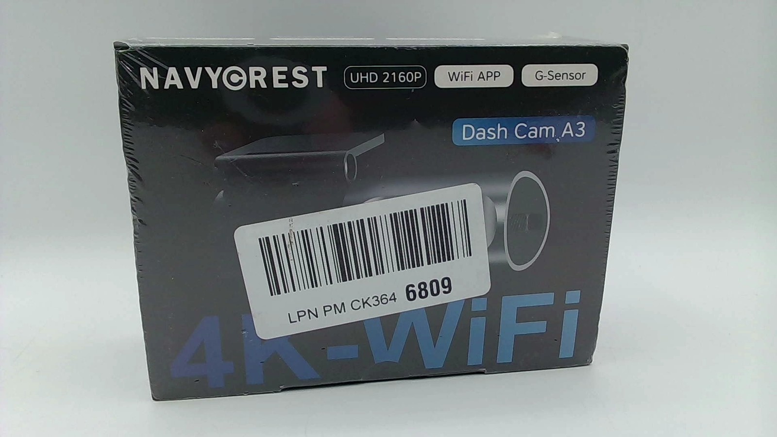 Navycrest Dash Cam A3 4K WiFi UHD 2160P Dash Cam Black