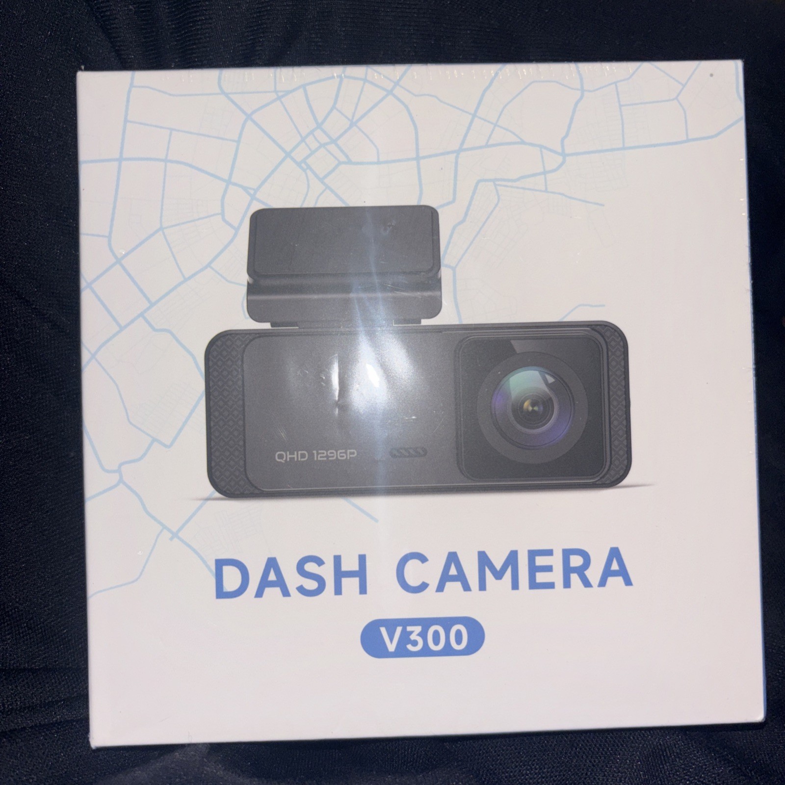 Dash Cam V300 – 1296p Front, Wifi Cars w/app night vision, 24 hour parking
