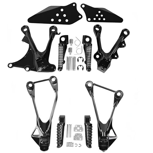 Motorcycle Front Rear Passenger Foot Pegs Bracket for Kawasaki Ninja ZX6R 2005
