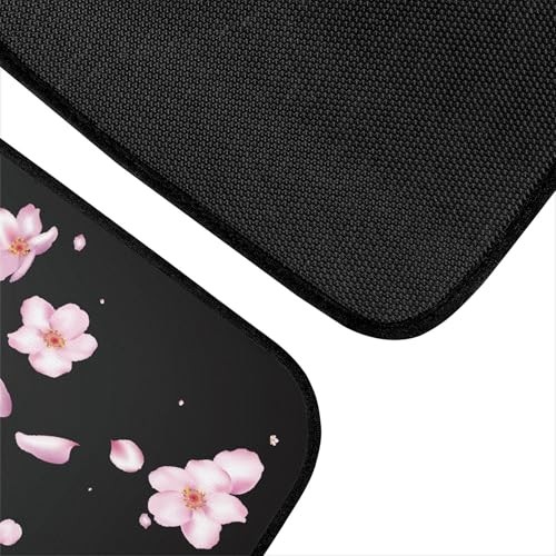 Cherry Blossom Car Floor Mats Carpet Universal Abstract Japanese Pink Black