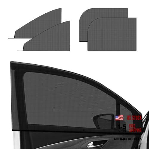 4 PCS Car Window Shades, Stretchy Mesh Front Rear Side 4 PCS (Front & Rear) SUV