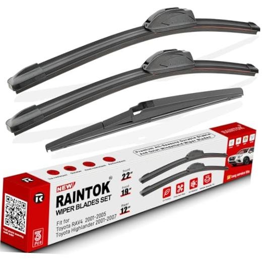 3 Pack Windshield Wiper Blades Replacement for Toyota Highlander 2001-2007 |