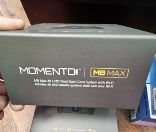 Momento M8 Max 4K UHD Dual Dash Cam System Wi-Fi GPS Front Rear Camera MD-8400