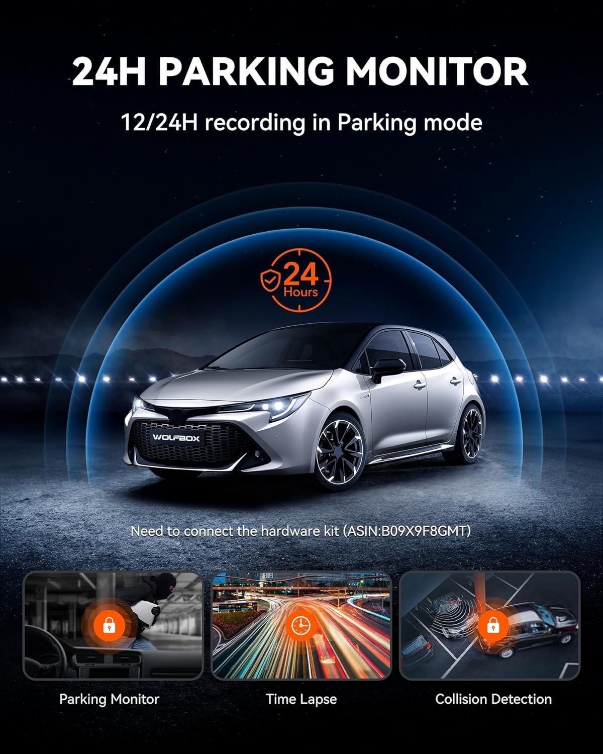 Seamless G930 10-Inch Dash Cam: 5.8GHz WiFi, Loop Recording & G-Sensor Feature