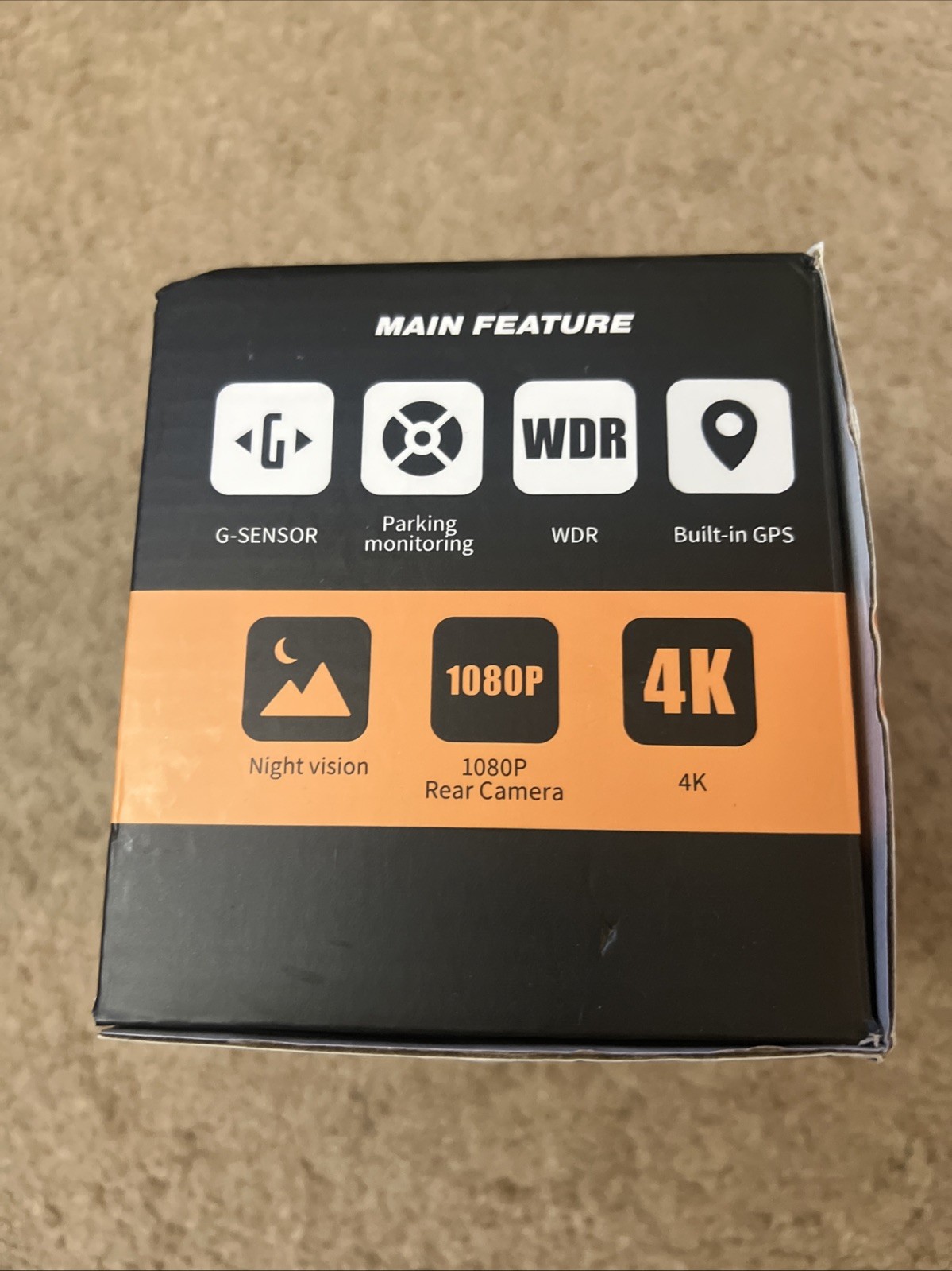 Focuway D2-Duo Dual 4K Dash Cam 1080p Rear Camera New Open Box