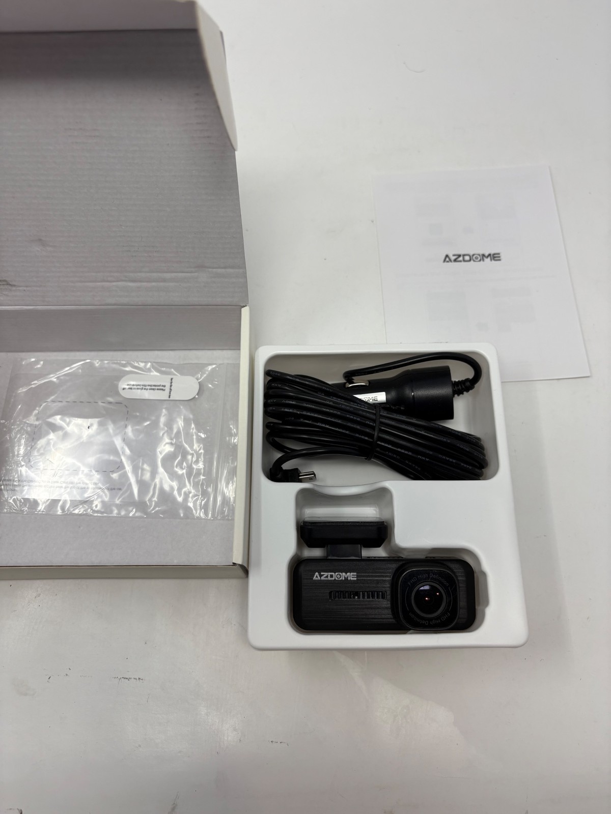 AZDOME M200 Dash Cam 1080P FHD Car Camera Recorder Includes Charger Mount Cable
